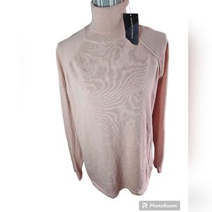 Jennie Pierre women's  blush pink turtleneck long-sleeved size L